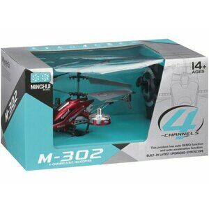 M-302 Helicopter 4-Channel R/C - DEMO & Auto Acceleration Function New In Box